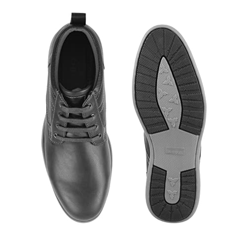 Image of Mochi Men's Chelsea Leather Stylish High Top Boots