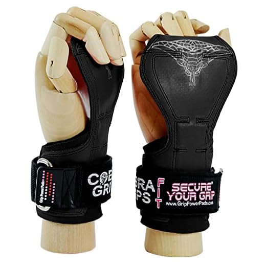 Cobra Grips FIT FOR LADIES! Weight Lifting Gloves Heavy Duty Straps Alternative to Power Lifting Hooks For Deadlifts With Built in Adjustable Neoprene Padded Wrist Wrap Support. (Women Black Rubber)