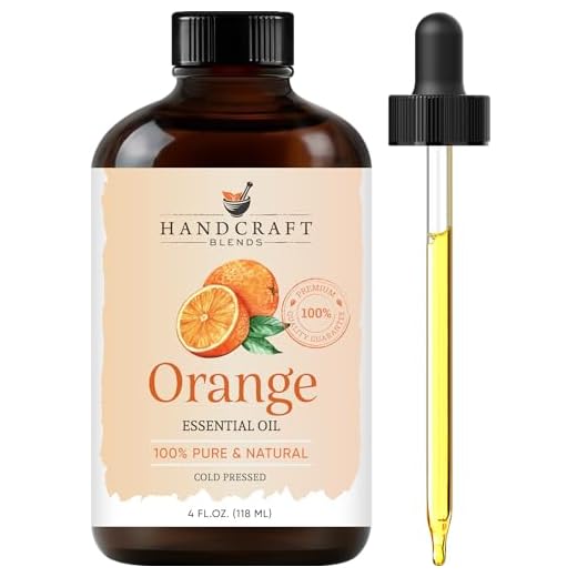 Handcraft Blends Orange Essential Oil – Huge 4 Fl Oz – 100% Pure and Natural – Premium Grade Essential Oil for Diffuser and Aromatherapy, Skin, Massage, Candle and Soap Making Fragrance