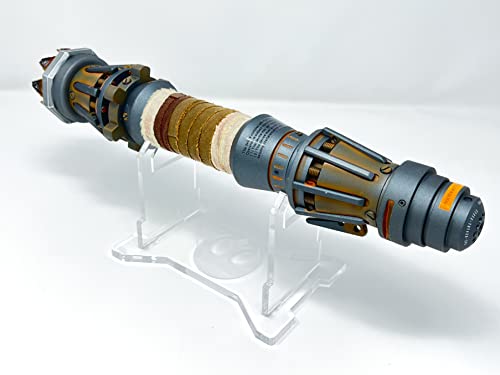 Star Wars REYELLOW-1 Galaxy'S Edge Rey Skywalker Legacy Lightsaber Hilt With Custom Hilt Stand Bundle thumb #3