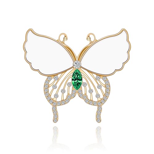 Image of Butterfly Brooch for Women, Insect Butterfly Pins Shawl Pin Clip Flashing Butterfly Jewelry Fashion Brooch Wedding Accessories Sweater Scarf Brooch for Women