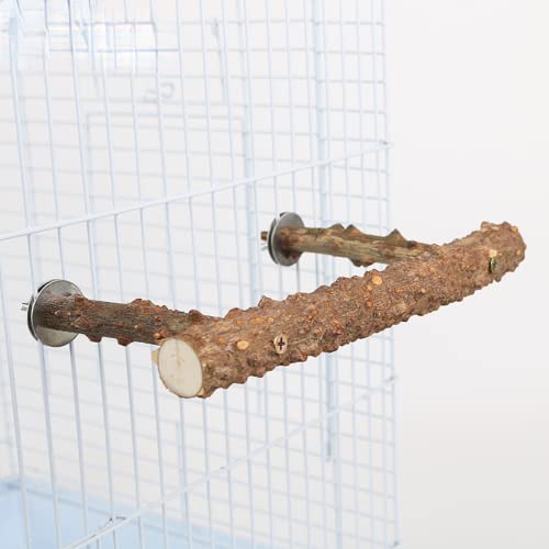 Image of Natural Pepper Wood Bird Perches for Parrot - Wooden Bird Parrot Stand Branches Parakeet Cage Perch Accessories for Small Birds Budgies Cockatiels Conure Lovebirds