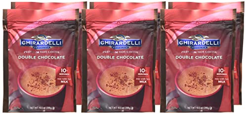 Ghirardelli Double Chocolate Premium Hot Cocoa, 10.5 Ounce -- 6 Per Case. #TOP4