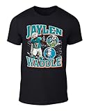 DeeTeeGee Black Jaylen Waddle Bootleg Style T-Shirt Adult, Large