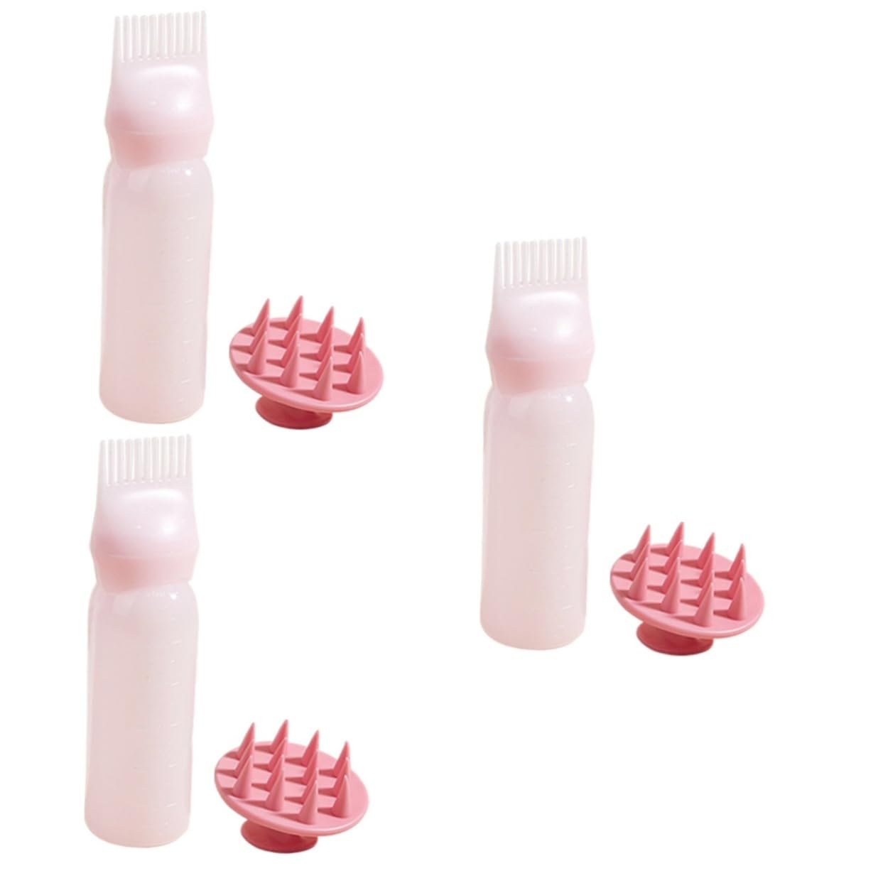 Housoutil 6sets Bottiglie Applicatore Per Colorazione Con Pettine Massaggiatore Bottiglie Per Colorare Oiling e Shampoo Facile Da Usare Per Fai Da Te e Parrucchieri
