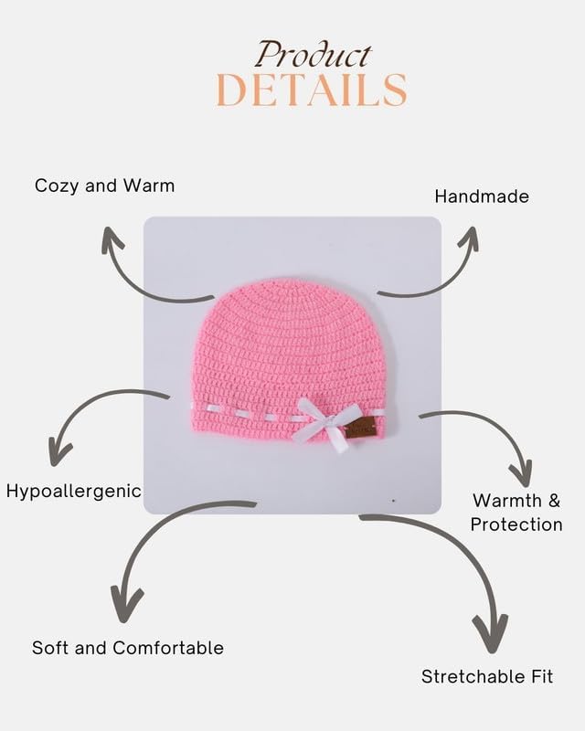 Image of Handmade Woolen Cap for Kids