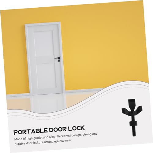 OSALADI Fechadura De Porta De Segurança Para Viagem 5 Peças Trava De Porta De Viagem Dourada Quarto