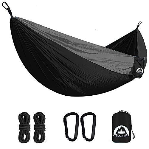 Camping Hammock Double Nylon | Hammock with Tree Straps | 2 Person...