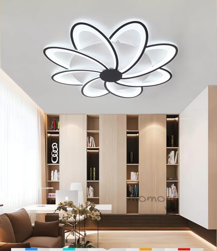 Éclairage de plafond salon moderne et lumière chambre télécommande