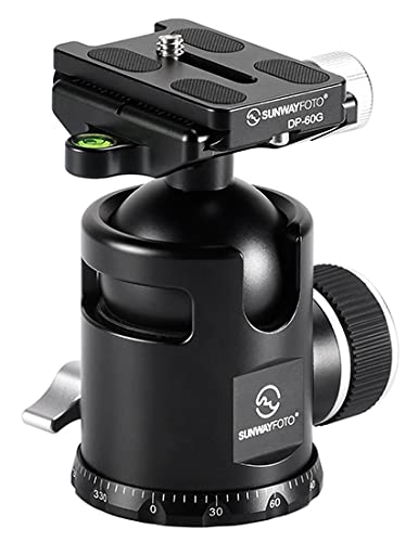 Epic EB-44 44mm Tripod Ball Head & QR Plate Arca / RRS Compatible Sunway