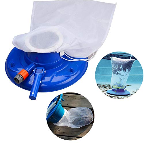 KAVAN Aspirador de Hojas para Piscina con cepillos, Ruedas giratorias, Bolsa de Malla Ultra Fina Limpieza rápida Cabezal de succión Accesorios de Piscina de succión Herramienta de Limpieza