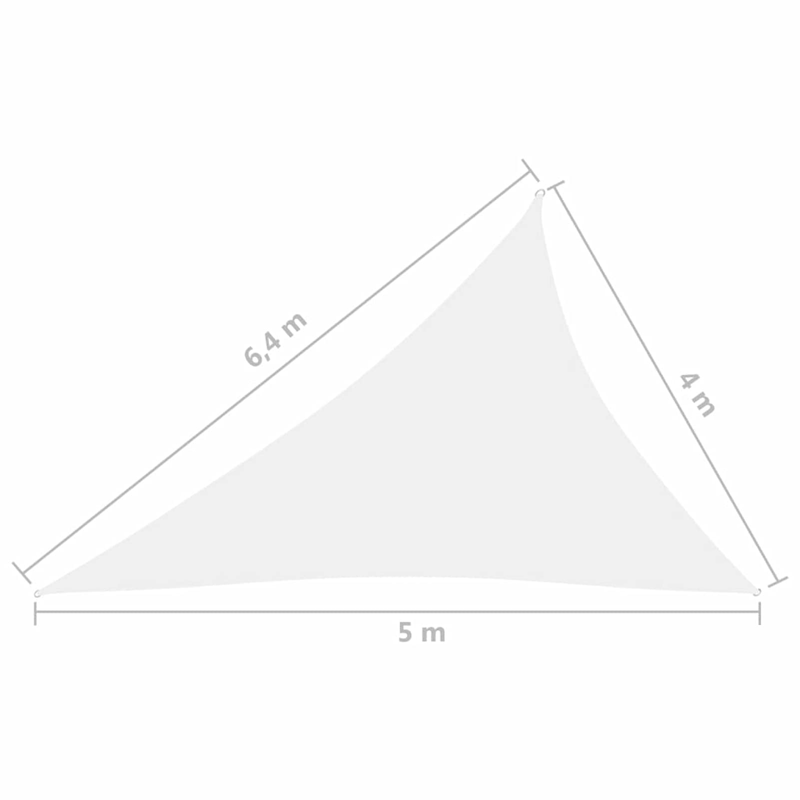 HIGSOSE Voile D'Ombrage Triangulaire 4x4x4m Beige - Toile Parasol Jardin Terrasse Imperméable UV