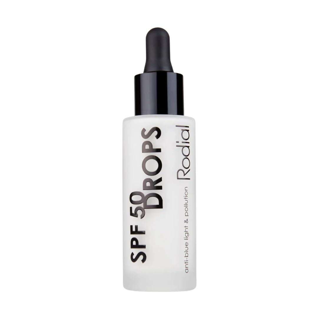 Rodial SPF 50 Drops 30ml, SPF Serum with Hyaluronic Acid and Vitamin E, UVA and UVB face protection, SPF Skin Moisturiser, SPF 50 Anti-Photoaging