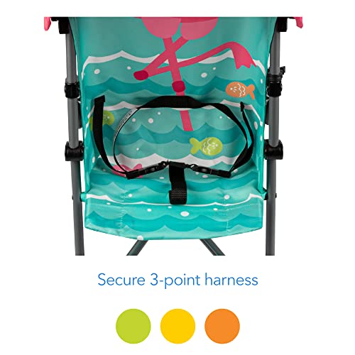 Cosco Character Umbrella Stroller, Easy To Store Anywhere With Its Compact Umbrella Fold, Pink Flamingo #TOP1