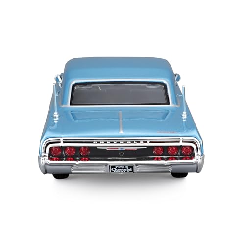 Maisto 1964 Chevrolet Impala SS Blue Metallic Special Edition miniatura 4