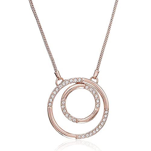 Estele gold chain with trendy double circle shape pendant for women (B08D877RTG) Amazon Price History, Amazon Price Tracker