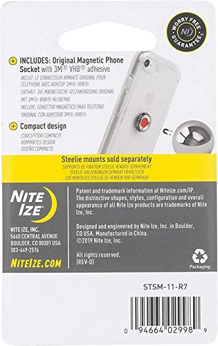 Nite Ize Original Steelie Magnetic Phone Socket - Additional Magnet For Steelie Phone Mounting Systems #TOP1