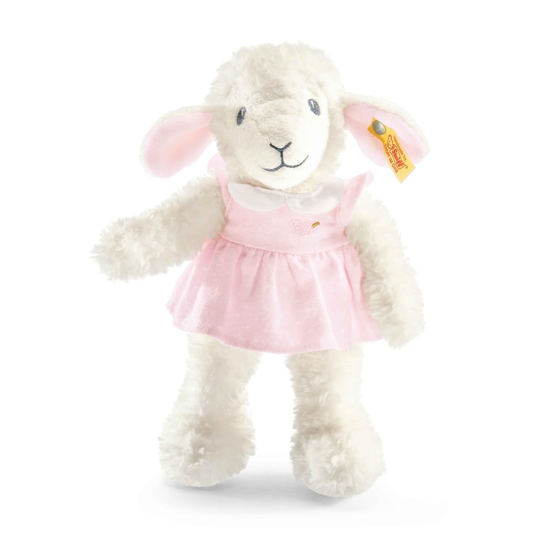 Steiff Kuscheltier Träum-süß-Lamm, Süßes Stofftier, Jungen, Mädchen & Babys ab 0 Monaten, Friends, 28 cm, Rosa, 239625