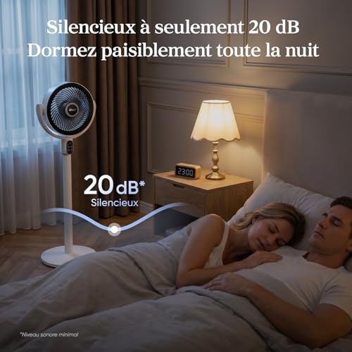 Levoit Ventilateur sur Pied, 20 dB 1740 m³/h, 5 Vitesses, LPF-R382-WEU – vue 3