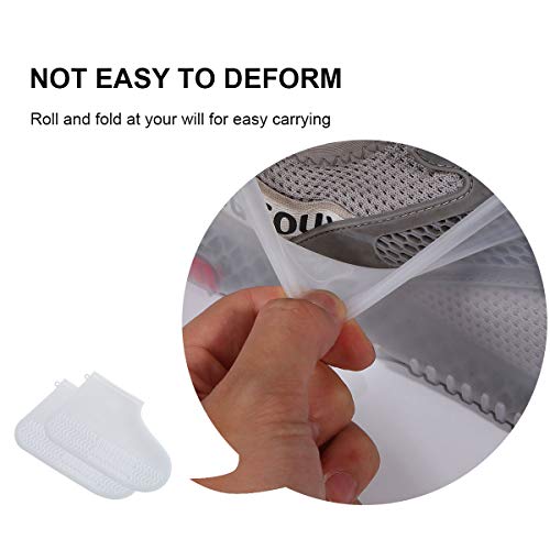 PIXNOR 2 Pcs Capa de Sapatos de Silicone Capa de Chuva Protetor de Sapato Impermeável Botas Botas pa