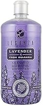 Shampooing à l'huile Essentielle de Lavande Bio, de Leganza pour Cheveux Gras ou Cuir Chevelu Sensible 1000 ml Sans Parabens Sans Silicone