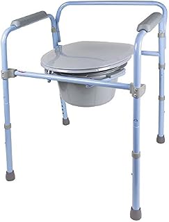 Carex 3-in-1 Folding Bedside Commode - Porta Potty for Adults - Portable Toilet
