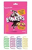 Bonkers Cat Treats, Paw Lickin' Chicken Flavor, Crunchy Outer Gooey Inner, Wheat and Soy Free, 6.3 oz Bag with Colorful Spring Cat Toys, Under 2 Calories per Treat
