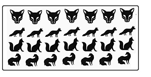 Fox Collection (Fox Vinyl Stickers Black)