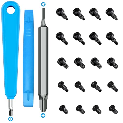 Doorbell Screwdriver Replacement Kit with 20Pcs (5 Types) Spare Screws & Double-Ended T6 T15 Screwdriver with PH2 Head Compatible with All R/ing Doorbells