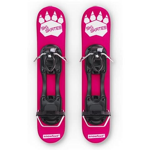 Skiskates - Short Mini Ski Skates for Snow | Skating Skis Snowblades Skiboards | Ice Skates for Snow | Shortest Skis Ever Cover