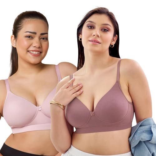 Image of MAASHIE M5505 Women's Padded Foam Cups Full Coverage Non Wired T-Shirt Bra