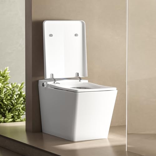 Sanitario cuadrado inteligente Geelife con tanque integrado para baño moderno miniatura 2