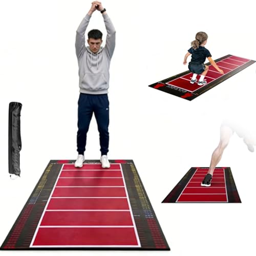 Tapis de saut long debout antidérapant pour mesurer ses progrès en fitness sans glisser au sol