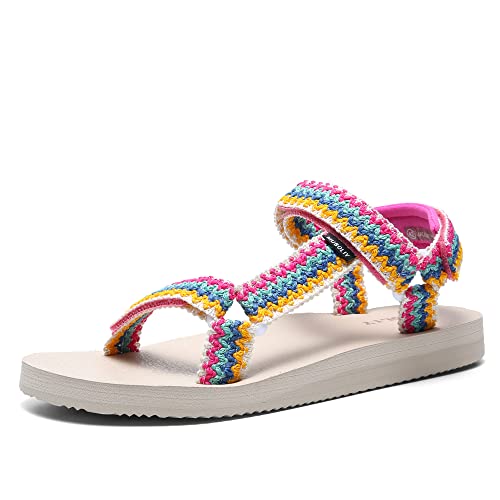 Muboliy Women's Sandals Casual Summer Water Sandals with Arch Support Yoga Mat Insole Outdoor