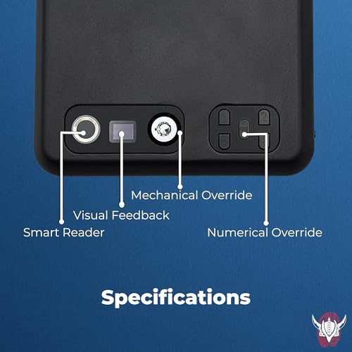 Viking Biometric Fingerprint Lock Biometric Fingerprint Gun Safe 360 Degree Fingerprint Detection LCD Feedback Screen Weather & Dust Resistant IP65, Portable Design - image 3