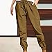 asntrgd Adjustable Cargo Pants Women Casual Drawstring Work Joggers Elastic Low Rise Trousers Yoga Sweatpants with Pockets