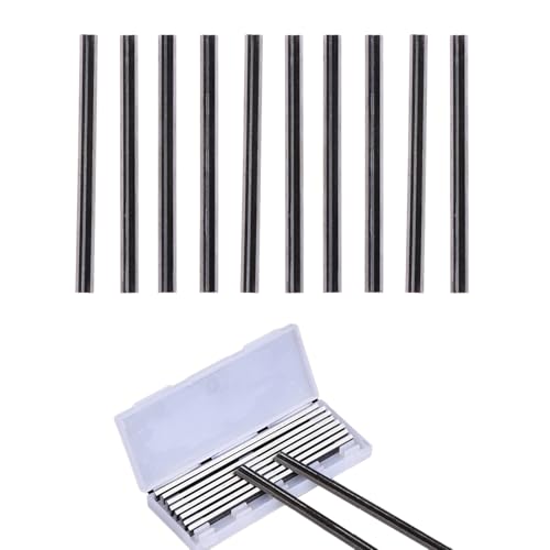 Verazquy 10 Pcs 82mm Reversible Planer Blades, HSS, Compatible with Makita, Bosch, Hitachi, Black & Decker, DeWalt, Trend, Elu, Electric Planers, Woodworking DIY Tool