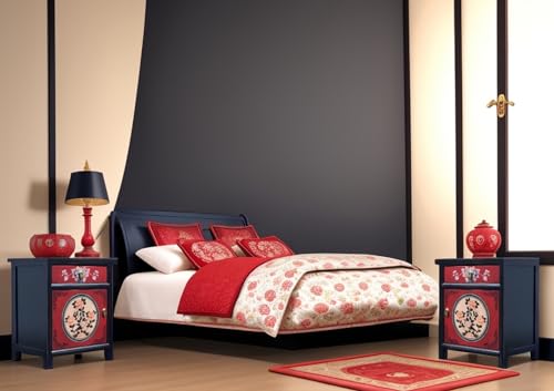 OPIUM OUTLET Cómoda aparador Consola cajonera Armario gabinete guardarropa Chino Asiatico Oriental Antiguo Vintage Shabby-Chic Colonial