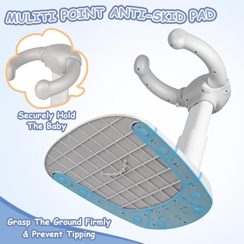 Image of Baby Shower Stand, Baby Shower Standing Support, Adjustable Baby Bath Support with Anti-Slip /Dumping Base, Baby Bath Stand for Themselves,Soporte para Banera de Bebe,Ideal Gift for Infants 6-36 Months