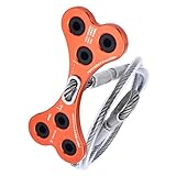 Uqezagpa Correa de anclaje de cable de acero para el trabajo, fácil instalación, montaje de aire acondicionado al aire libre, aleación y fijación segura a la pared, anclajes de cable de acero