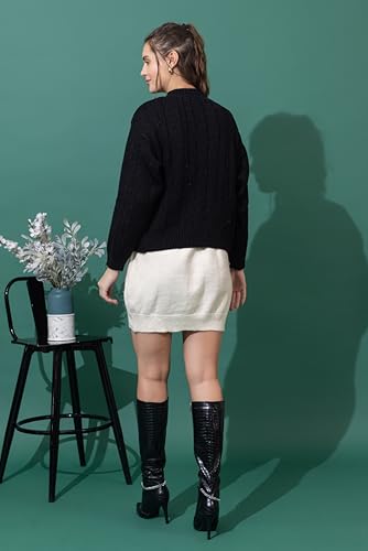 Image of Women Woolen V Neck Casual Wear Stylish 3 Button Cardigan Sweaters for Winter Season