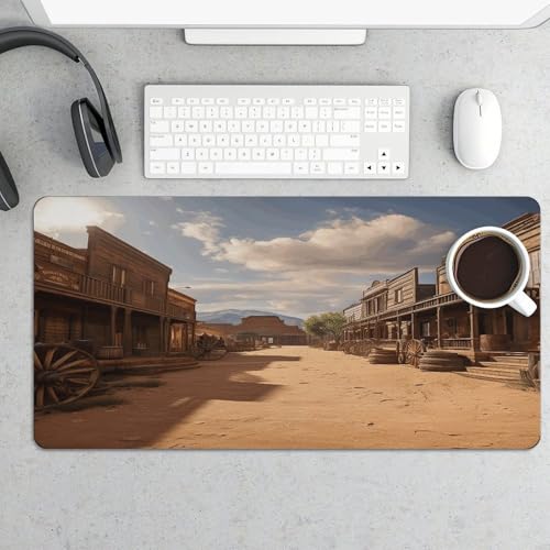 Alfombrilla de escritorio impermeable Old Wild West Cowboy miniatura 5