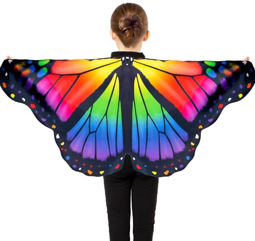 Disfraz de alas de mariposa para niñas miniatura 1