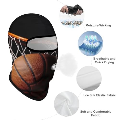 Balaclava para hombre para esquí y deportes, máscara facial completa para ciclismo y baloncesto miniatura 3