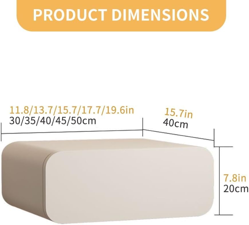 Table de chevet murale bois et cuir microfibre meuble d'appoint compact - 3