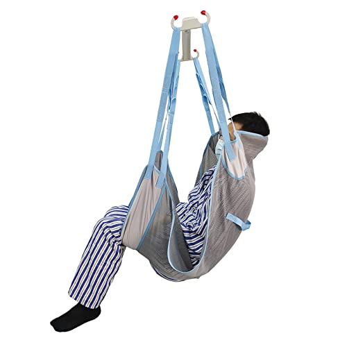 Patient Aid Full Body Mesh Commode Patient Lifts Slinger, Mesh Breathable Patient Lifts Slinger, Patient Lifts Slinger 4 Positions, 230KG Capacity, Directional Grip Ideal for Patient Transfer (M)
