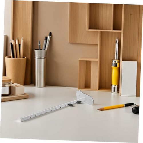 Support de montage pour bureau en acier inoxydable blanc réglable x2 - 8