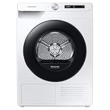Samsung Series 5+ DV90T5240AW/S1 with OptimalDry™, Freestanding Heat Pump Tumble Dryer, 9 kg, White, A+++ Rated