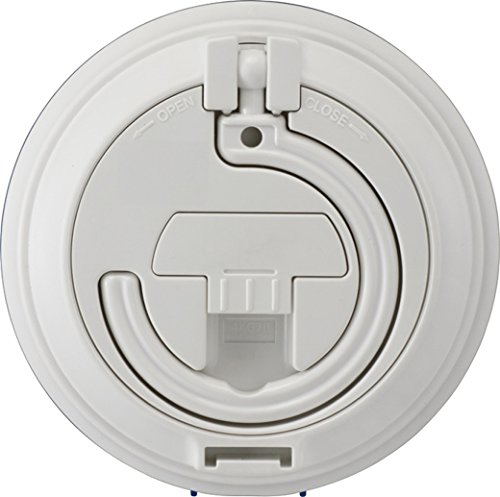 Reloj de pared analógico Rhythm 4.6 in plástico azul miniatura 4