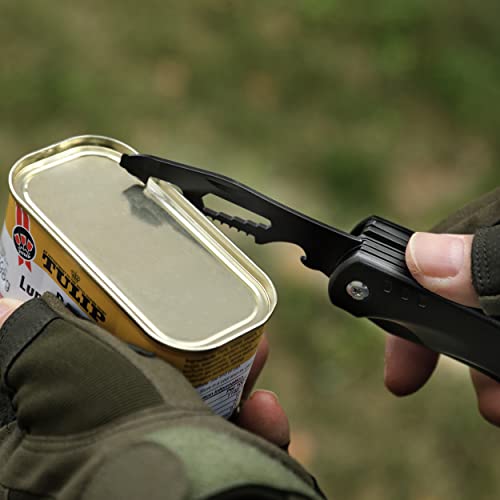 Halo Forge Camping Hammer Multitool: 14 In 1 Stainless Steel Survival Gear Multi Function Tools Pocket Knife, Multi-Pliers, Bottle Opener, Screwdrivers For Outdoor, Home, Gadgets Gifts For Men #TOP7